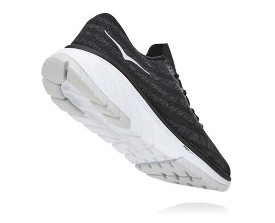 Hoka One One Running Shoes Mens Black/White - Cavu 3 - 62940CTPN